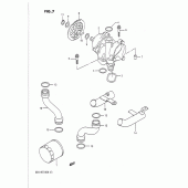 Схема вузла: Масляний насос для Suzuki GSX-R1100