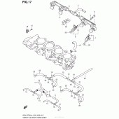 Схема вузла: Throttle Body Hose/Joint (Gsx-R750L4 E33) для Suzuki GSX-R750