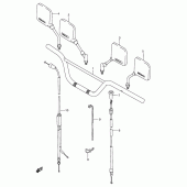 Схема вузла: Кермо & Тросики для Suzuki TS125