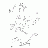 Схема узла: Подставка для Suzuki GSX750 Katana