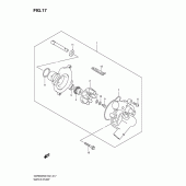 Схема вузла: Водяний насос для Suzuki GSR600