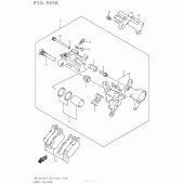 Схема вузла: Задній гальмівний супорт для Suzuki RM-Z250