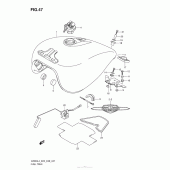 Схема вузла: Паливний бак (Vz800L4 E03) для Suzuki VZ800 Boulevard M50
