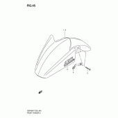 Схема вузла: Переднє крило (Model k7) для Suzuki GSF650 Bandit S