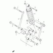 Схема вузла: Важіль прогресії для Suzuki RF600