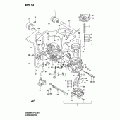 Схема узла: Карбюратор (Gs500hk3/huk3) для Suzuki GS500