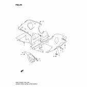 Схема узла: Крепления обтекателей для Suzuki GSX-R1000