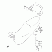 Схема узла: Сиденье для Suzuki GSX600 Katana