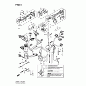 Схема узла: Электропроводка (Imobi) (an400l1 e2) для Suzuki AN400 Burgman (EU analogue of SkyWave)