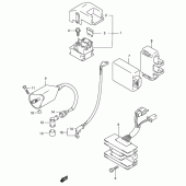 Схема вузла: Електроустаткування для Suzuki GZ125 Marauder