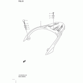 Схема узла: Задний багажник для Suzuki UX125 Sixteen
