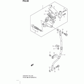 Схема вузла: Передній гальмівний циліндр (Gs500hk7/huk7/hk8) для Suzuki GS500