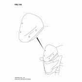 Схема узла: Визор спидометра (Optional) для Suzuki GSR750