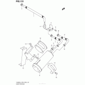 Схема вузла: Система вентиляції бензобака (Vl800Tl3 E33) для Suzuki VL800 Boulevard C50C