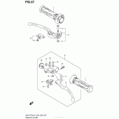 Схема узла: Ручки руля для Suzuki GSX-R750