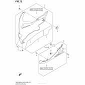 Схема узла: Нижний обтекатель для Suzuki GSX-R600