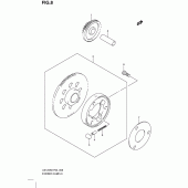 Схема узла: Привод стартера для Suzuki UX125 Sixteen