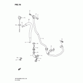 Схема узла: Шланг масляный для Suzuki DR-Z400 DR-Z400SM