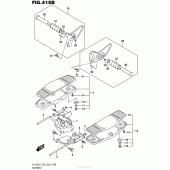 Схема узла: Подножки (Vl1500Bl7 E28) для Suzuki VL1500 Boulevard C90T B.O.S.S