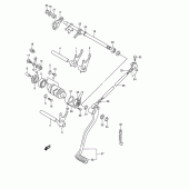 Схема узла: Копирный вал & Вилки & Вал переключения для Suzuki VZ800 Marauder