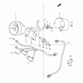 Схема узла: Спидометр для Suzuki TU125