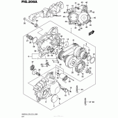 Схема вузла: Варіатор для Suzuki AN650 Burgman (EU analogue of SkyWave)