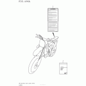 Схема вузла: Інформаційні наклейки (Rm-Z250L5 E03) для Suzuki RM-Z250