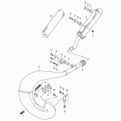 Схема вузла: Вихлопна система для Suzuki RM250
