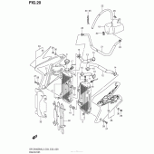 Схема узла: Радиатор для Suzuki DR-Z400 DR-Z400SM