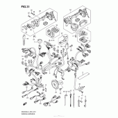 Схема вузла: Wiring Harness (An400Al3 E33) для Suzuki AN400 Burgman (EU analogue of SkyWave)