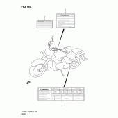 Схема вузла: Інформаційні наклейки (Vl800cl1 e33) для Suzuki VL800 Boulevard C50T