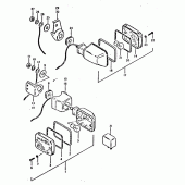 Схема узла: Поворотники (E2,  e21) для Suzuki GSX750
