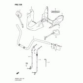 Схема вузла: Кермо & Тросики (An400zal1 e51) для Suzuki AN400 Burgman (EU analogue of SkyWave)