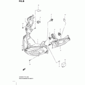Схема узла: Фара для Suzuki UH200 Burgman