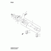 Схема узла: Коленчатый вал & Поршень & Балансировочный вал для Suzuki GS500