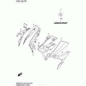 Схема вузла: Бічні панелі для Suzuki GSX-S750