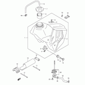 Схема узла: Топливный бак (Model y) для Suzuki DR-Z400 DR-Z400E