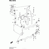 Схема вузла: Патрубок системи охолодження для Suzuki AN400 Burgman (EU analogue of SkyWave)
