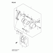 Схема вузла: Передні гальмівні супорти для Suzuki LS650 Boulevard S40