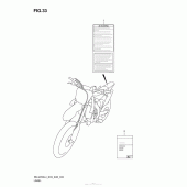 Схема вузла: Інформаційні наклейки (Rm-Z250L4 E03) для Suzuki RM-Z250