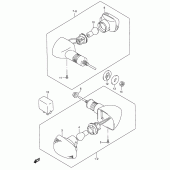 Схема вузла: Поворотники для Suzuki GSX750