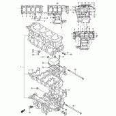 Схема вузла: Картер двигуна для Suzuki GSX-R600