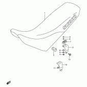 Схема вузла: Сидіння для Suzuki DR650 DR650SE