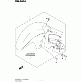 Схема узла: Переднее крыло (Gsx1300Ral6 E03) для Suzuki GSX1300 Hayabusa