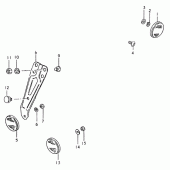 Схема узла: Светоотражатели (Катафот) для Suzuki TS125