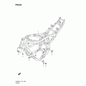 Схема узла: Рама (Gsf650sual1 e21) для Suzuki GSF650 Bandit S
