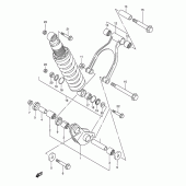 Схема вузла: Важіль прогресії для Suzuki DR800