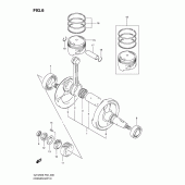 Схема узла: Коленчатый вал & Поршень для Suzuki GZ125 Marauder