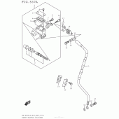 Схема вузла: Передній гальмівний циліндр Suzuki RM-Z250