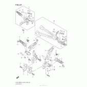 Схема узла: Подножки для Suzuki GSX-R600